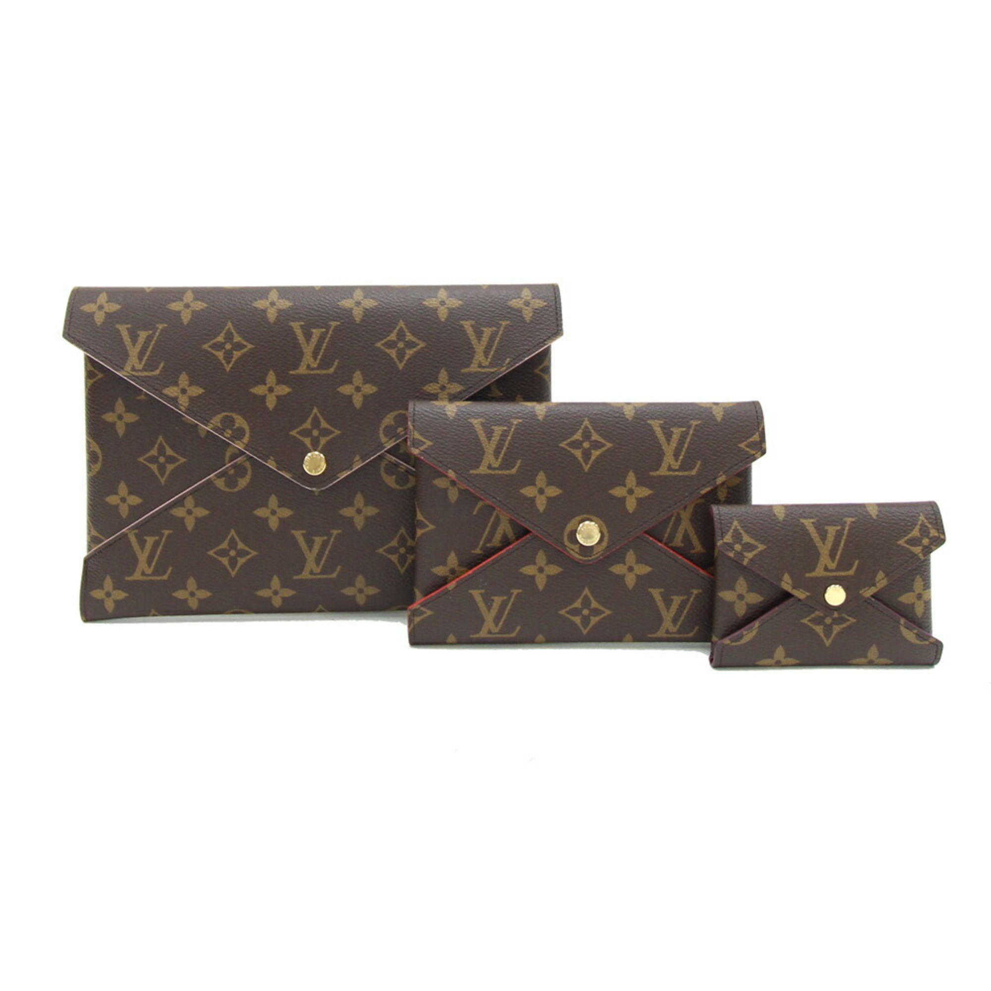 Louis Vuitton Clutch Bag Monogram Pochette Kirigami M62034 Pouch 3-Piece Set Coin Case Card Women's LOUIS VUITTON