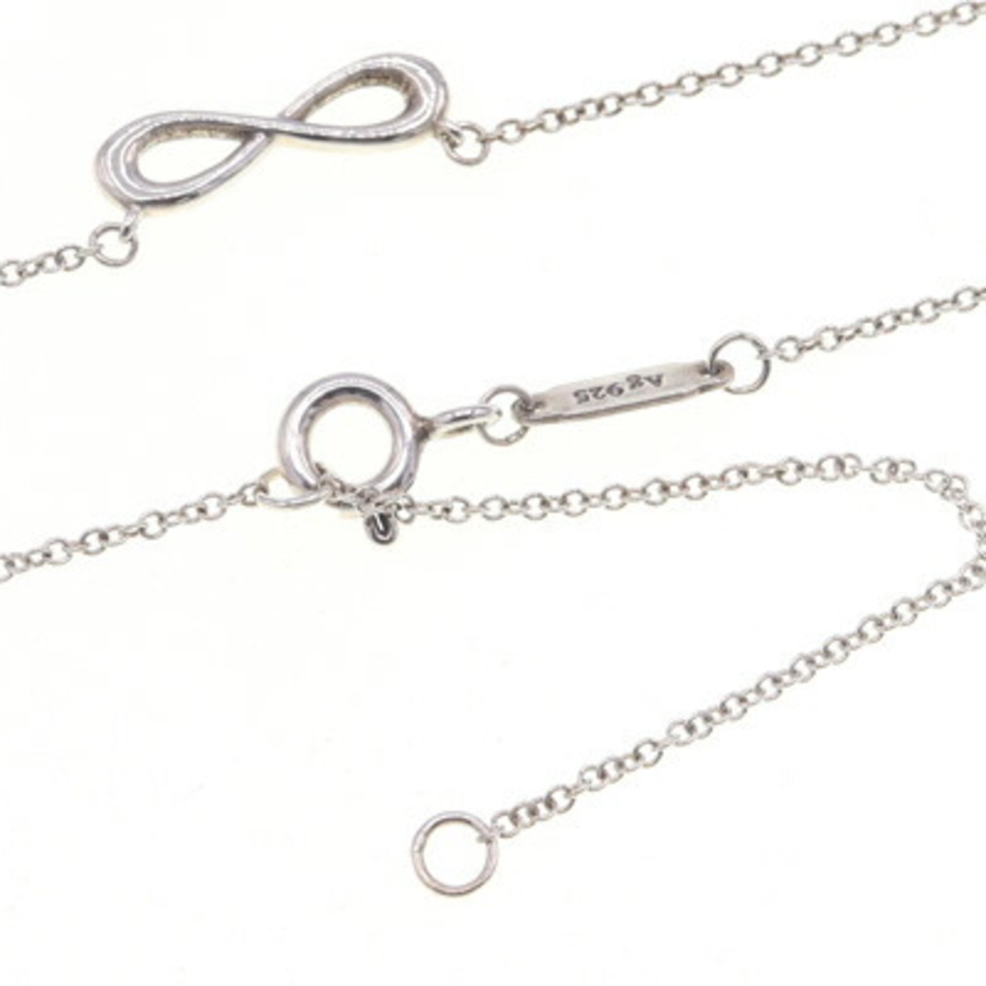 Tiffany Necklace Infinity SV Sterling Silver 925 Pendant Choker Women's TIFFANY & CO