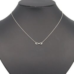 Tiffany Necklace Infinity SV Sterling Silver 925 Pendant Choker Women's TIFFANY & CO