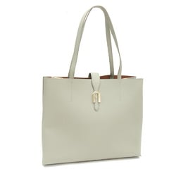 FURLA Tote Bag Grey Leather Women's