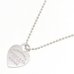 Tiffany Necklace Return to Heart Tag SV Sterling Silver 925 Pendant Long Ball Chain Women's TIFFANY & CO