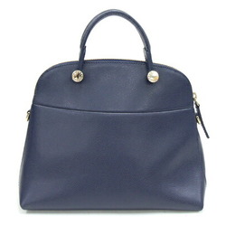 FURLA Handbag Piper G6865 Navy Leather Shoulder Bag Crossbody Women's