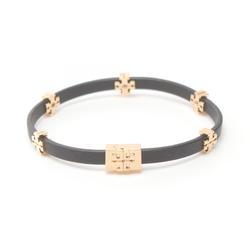 Tory Burch ELEANOR Bracelet GP (Gold Plated) Leather Women's Gold Black 160150720M L