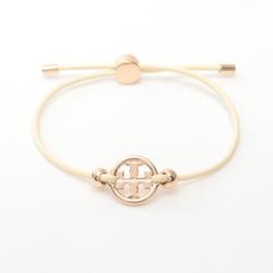 Tory Burch MILLER SLIDER Mirror Slider Bracelet GP (Gold Plated) Leather Women's Gold White 144706709