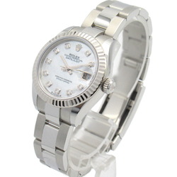 Rolex ROLEX Datejust 28 Random Number Wristwatch K18WG (White Gold) Stainless Steel Ladies White WH Shell NP 279174NG