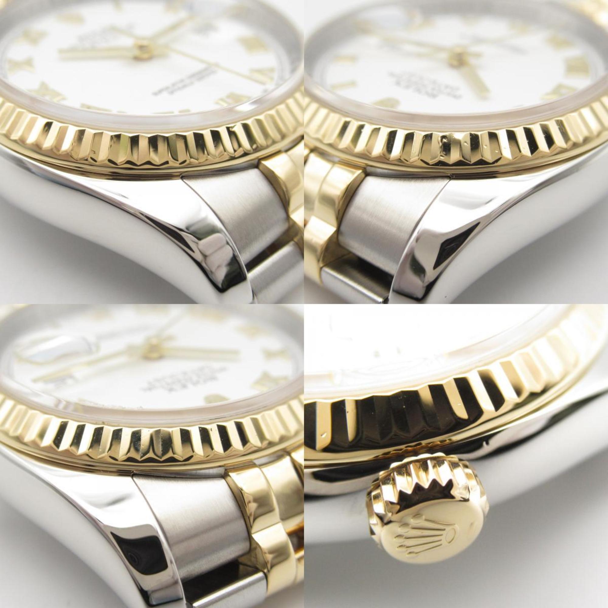 Rolex Datejust Random Number Wristwatch K18 (Yellow Gold) Stainless Steel Men's White RO 116233