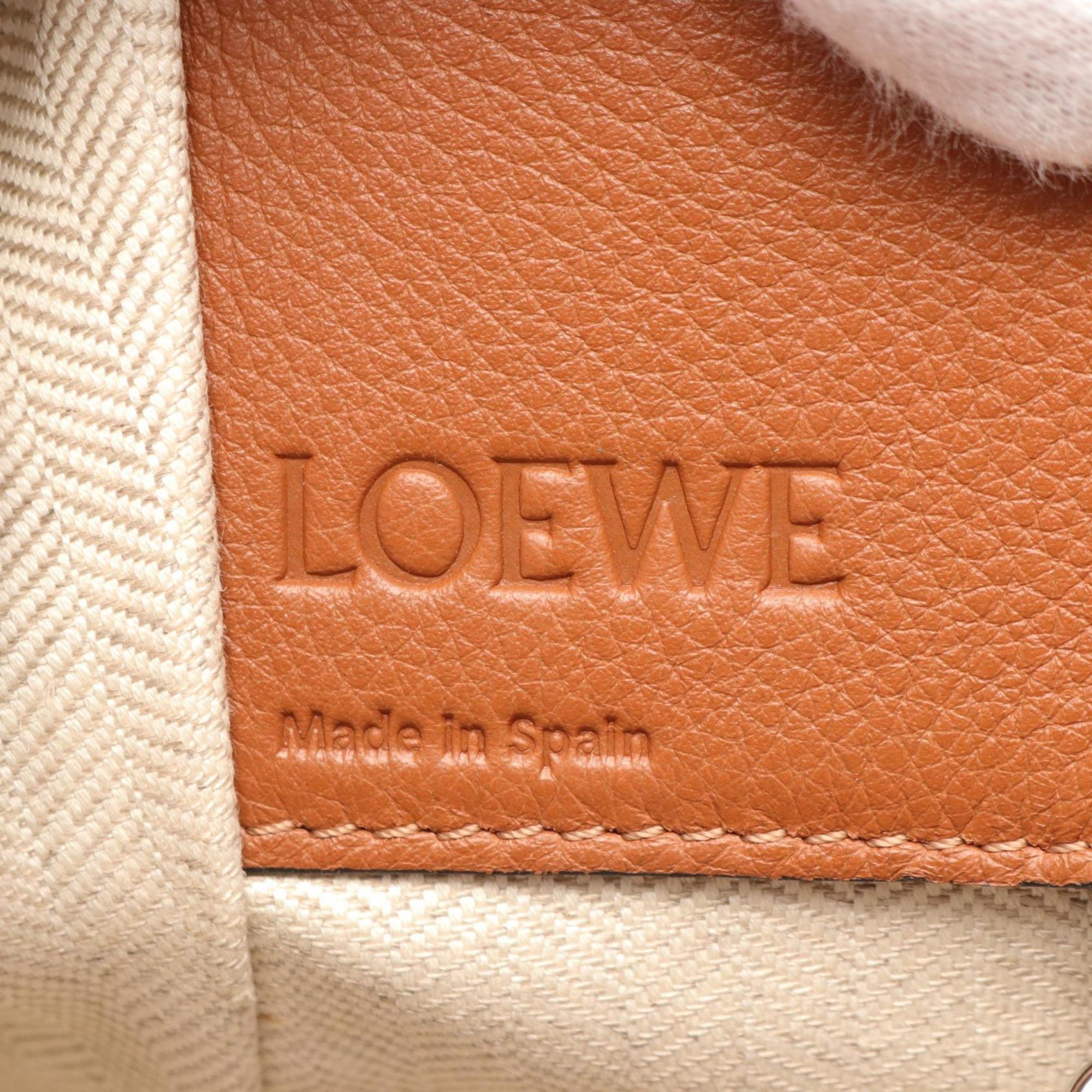 LOEWE HAMMOCK SMALL Hammock Small Handbag Bag Leather Women's Orange Pink Brown 38730JS35