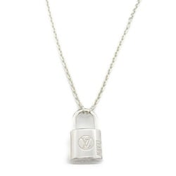 Louis Vuitton LOUIS VUITTON Lockit Learn Necklace Silver 925 Men's Women's D03273