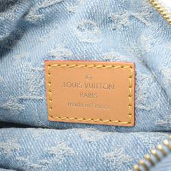 Louis Vuitton LOUIS VUITTON Loop Monogram Shoulder Bag Denim Leather Women's Blue M24846