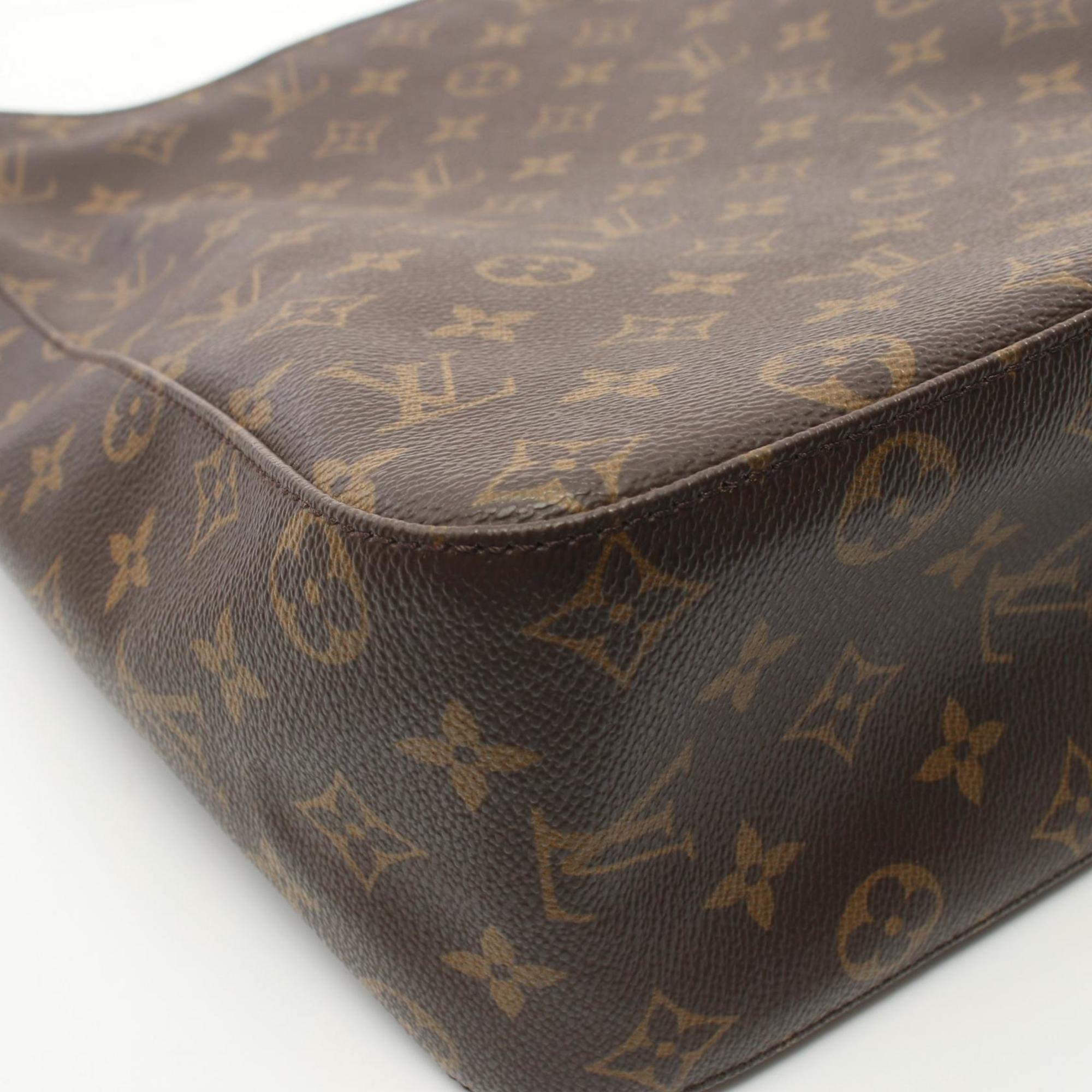 Louis Vuitton LOUIS VUITTON Looping GM Monogram Shoulder Bag Coated Canvas Leather Women's Brown M51145