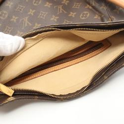 Louis Vuitton LOUIS VUITTON Looping GM Monogram Shoulder Bag Coated Canvas Leather Women's Brown M51145