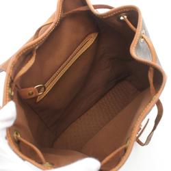 Louis Vuitton Montsouris MM Rucksack Backpack Bag Coated Canvas Leather Monogram Women's Brown M51136