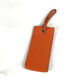 HERMES Vespa pouch with strap, leather, ladies, orange