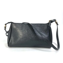 FENDI 8M0357 Pochette Shoulder Bag Leather Women's Black