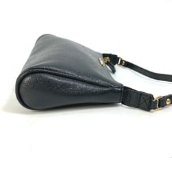 FENDI 8M0357 Pochette Shoulder Bag Leather Women's Black