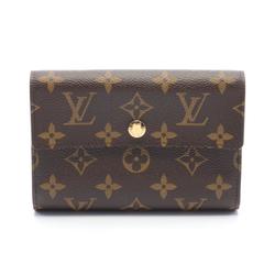 Louis Vuitton LOUIS VUITTON Portefeuille Alexandra Tri-fold Wallet Coated Canvas Monogram Women's Brown M60047