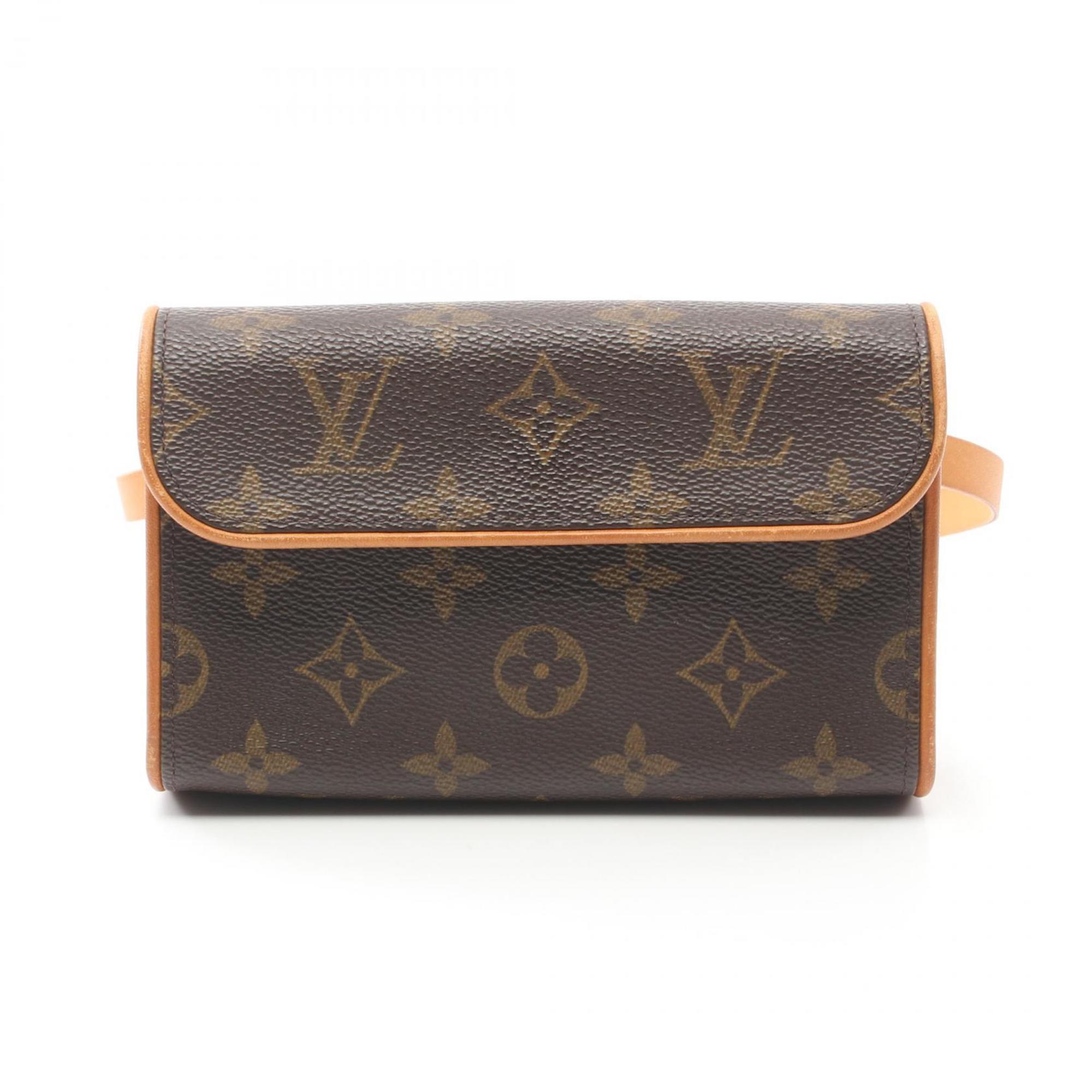 Louis Vuitton LOUIS VUITTON Pochette Florentine Monogram Waist Bag Body Coated Canvas Leather Women's Brown M51855