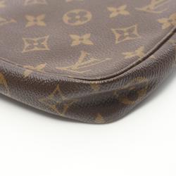 Louis Vuitton LOUIS VUITTON Pochette Accessoires Monogram Handbag Bag Coated Canvas Leather Women's Brown M51980