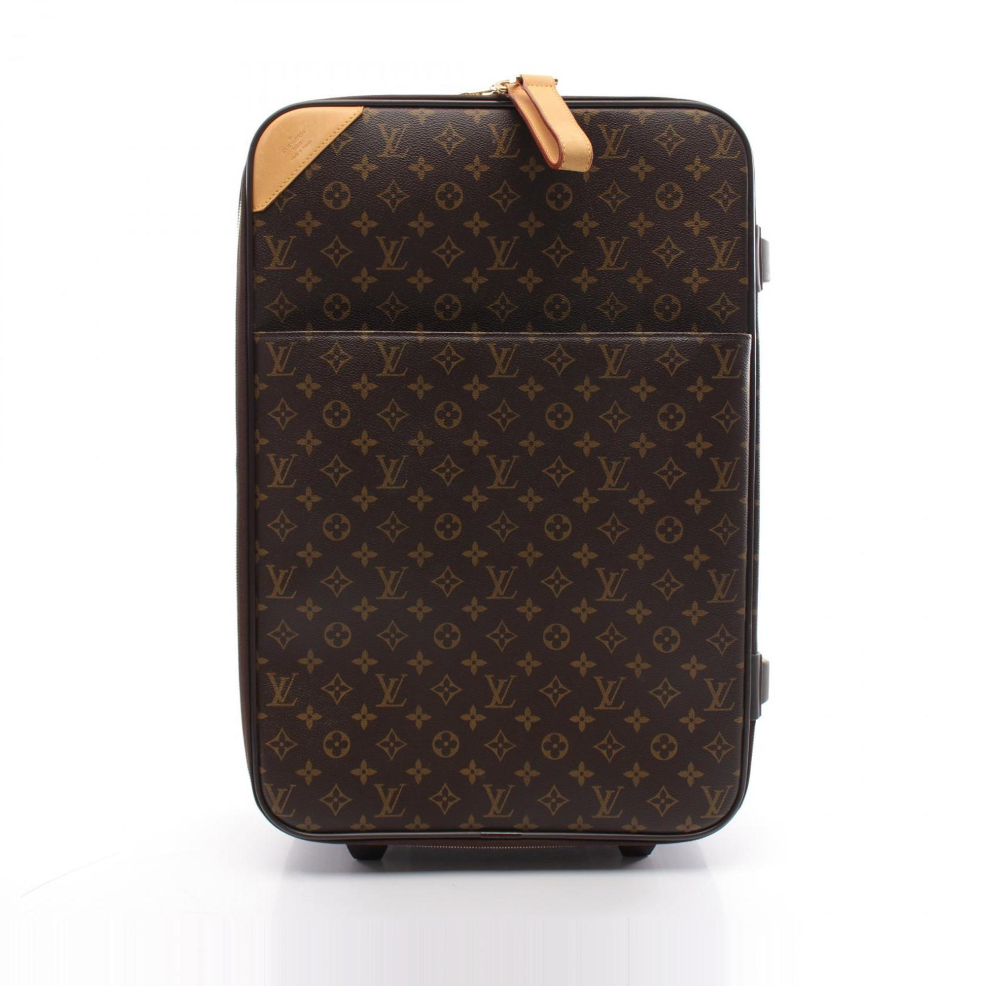 Louis Vuitton Pegasus 55 Monogram Carry Bag, Coated Canvas, Leather, Men's, Women's, Brown, M23294