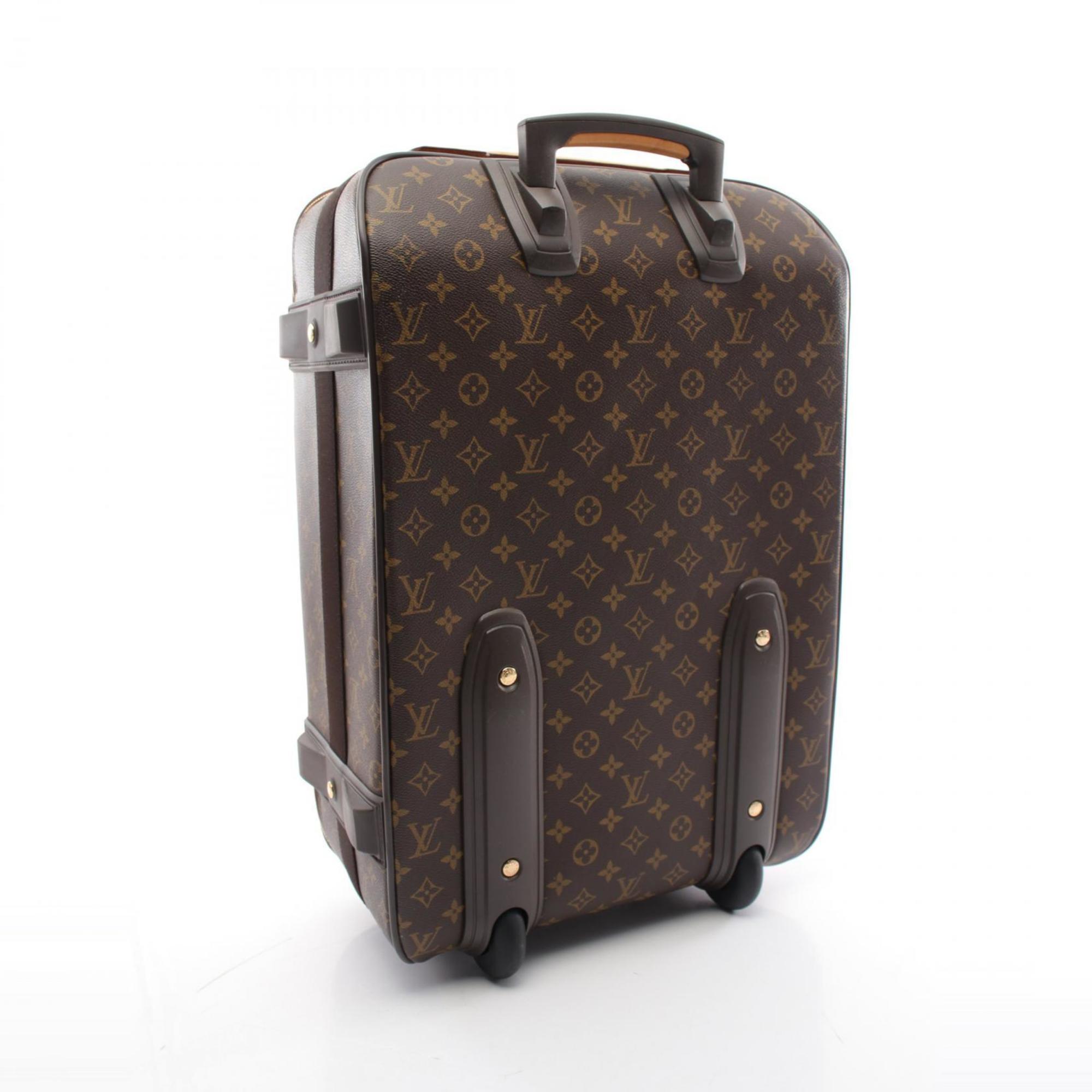 Louis Vuitton Pegasus 55 Monogram Carry Bag, Coated Canvas, Leather, Men's, Women's, Brown, M23294