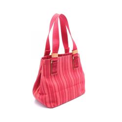 Louis Vuitton Plan Soleil Cabas PM Rouge Grenadine Tote Bag Canvas Suede Leather Women's Red Pink M94146