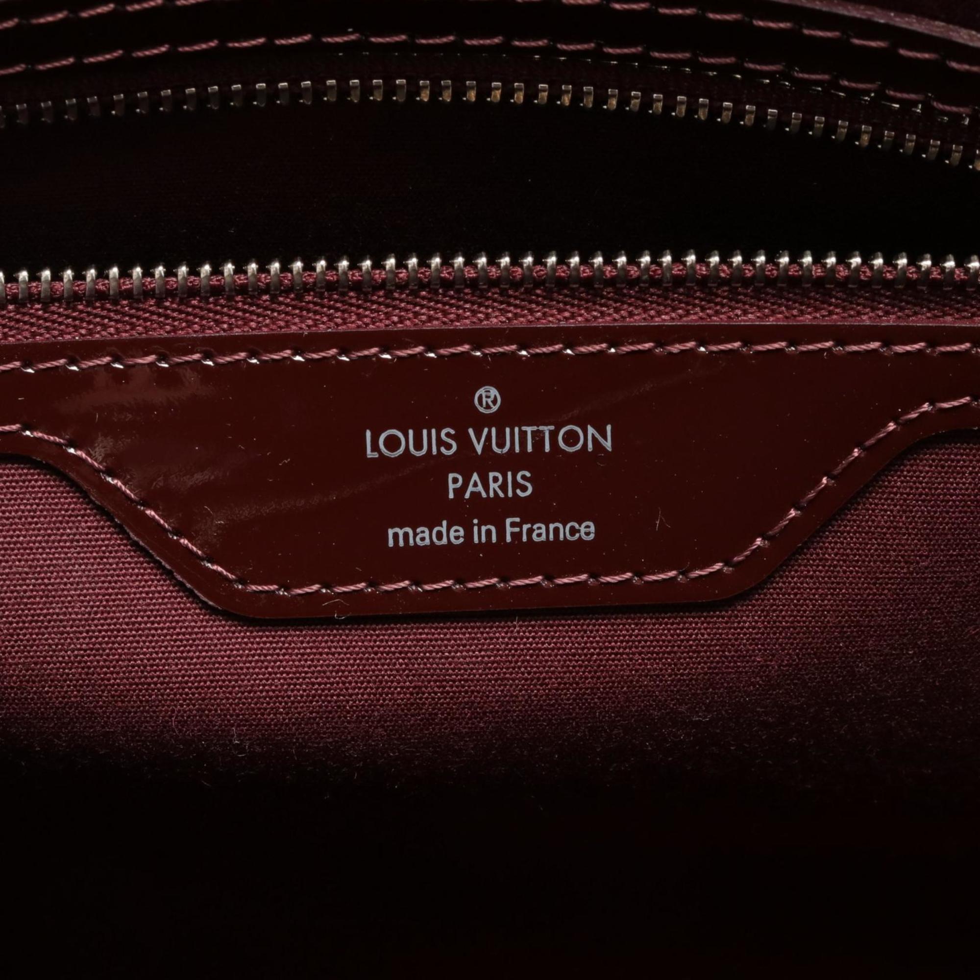 Louis Vuitton LOUIS VUITTON MM Epi Electric Pruny Handbag Bag Patent Leather Women's Bordeaux M40485