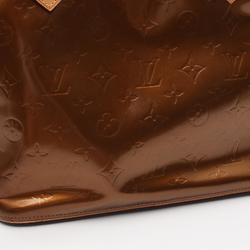 Louis Vuitton Houston Monogram Vernis Tote Bag Leather Women's Brown M91122