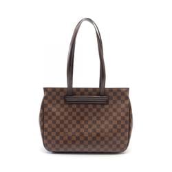 Louis Vuitton LOUIS VUITTON Parioli PM Tote Bag Coated Canvas Leather Damier Women's Brown N51123