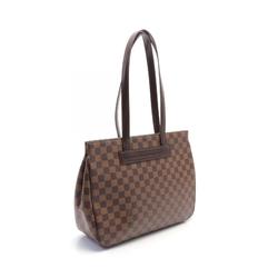 Louis Vuitton LOUIS VUITTON Parioli PM Tote Bag Coated Canvas Leather Damier Women's Brown N51123