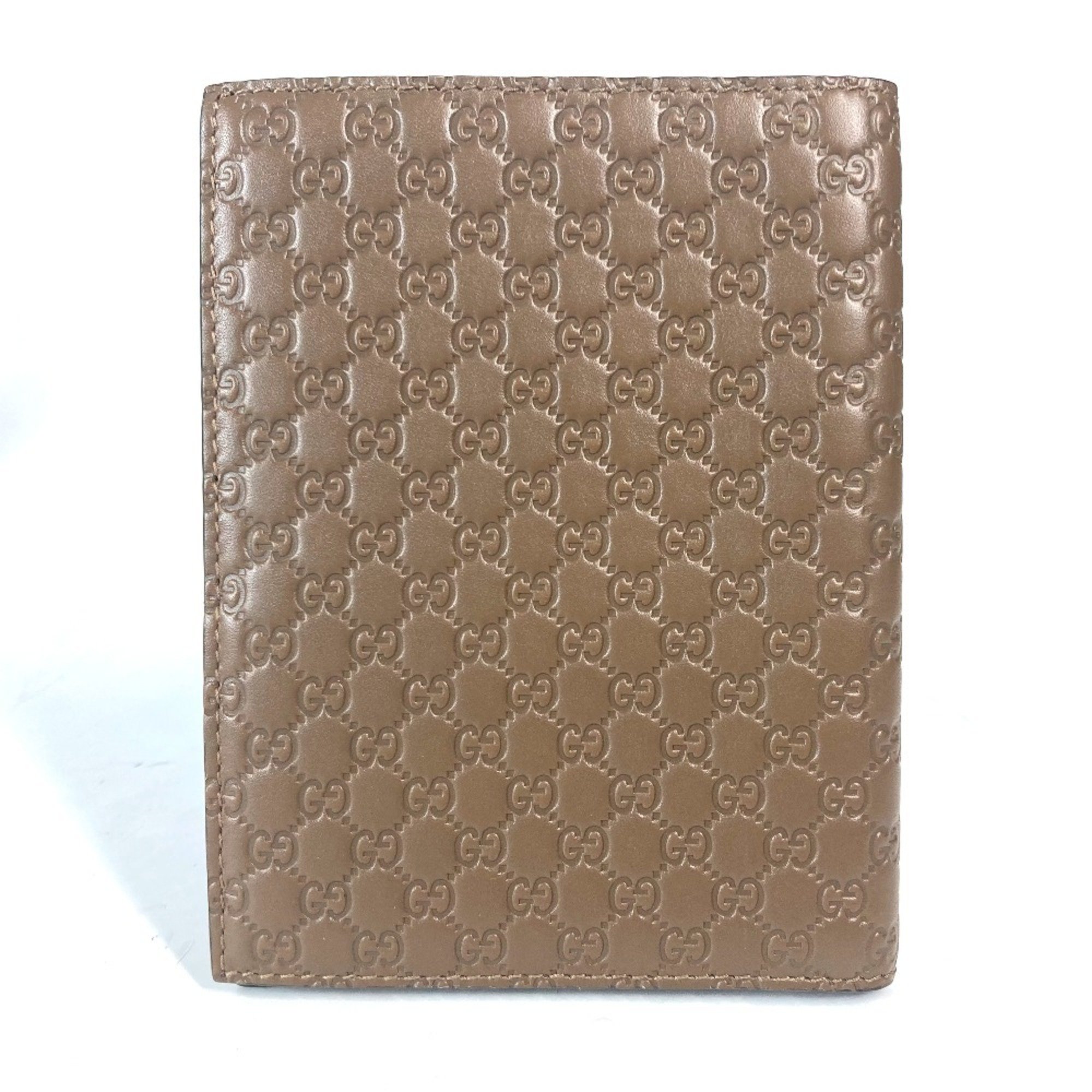 GUCCI 346079 Guccissima Business Card Holder/Card Case Passport Leather Men's Brown