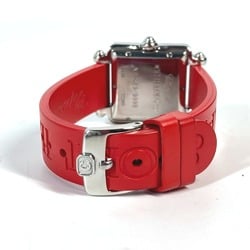 Chopard 27 8896-402 Happy Sport BE HAPPY 3P Diamond Watch Rubber Ladies Red