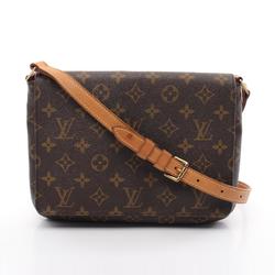 Louis Vuitton Musette Tango Short Strap Monogram Shoulder Bag Coated Canvas Leather Women's Brown M51257