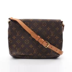 Louis Vuitton Musette Tango Short Strap Monogram Shoulder Bag Coated Canvas Leather Women's Brown M51257