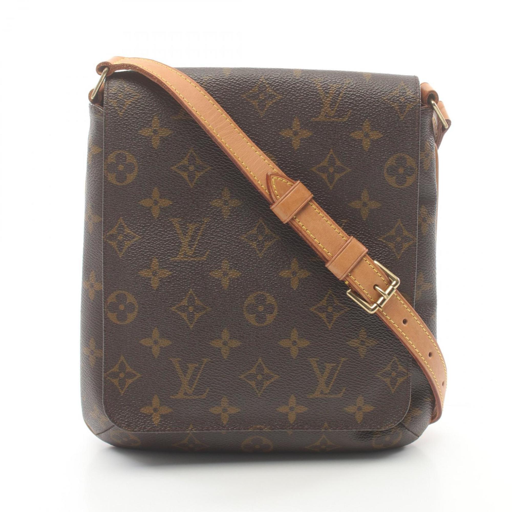 Louis Vuitton Musette Salsa Short Strap Monogram Shoulder Bag, Coated Canvas, Leather, Women's, Brown, M51258