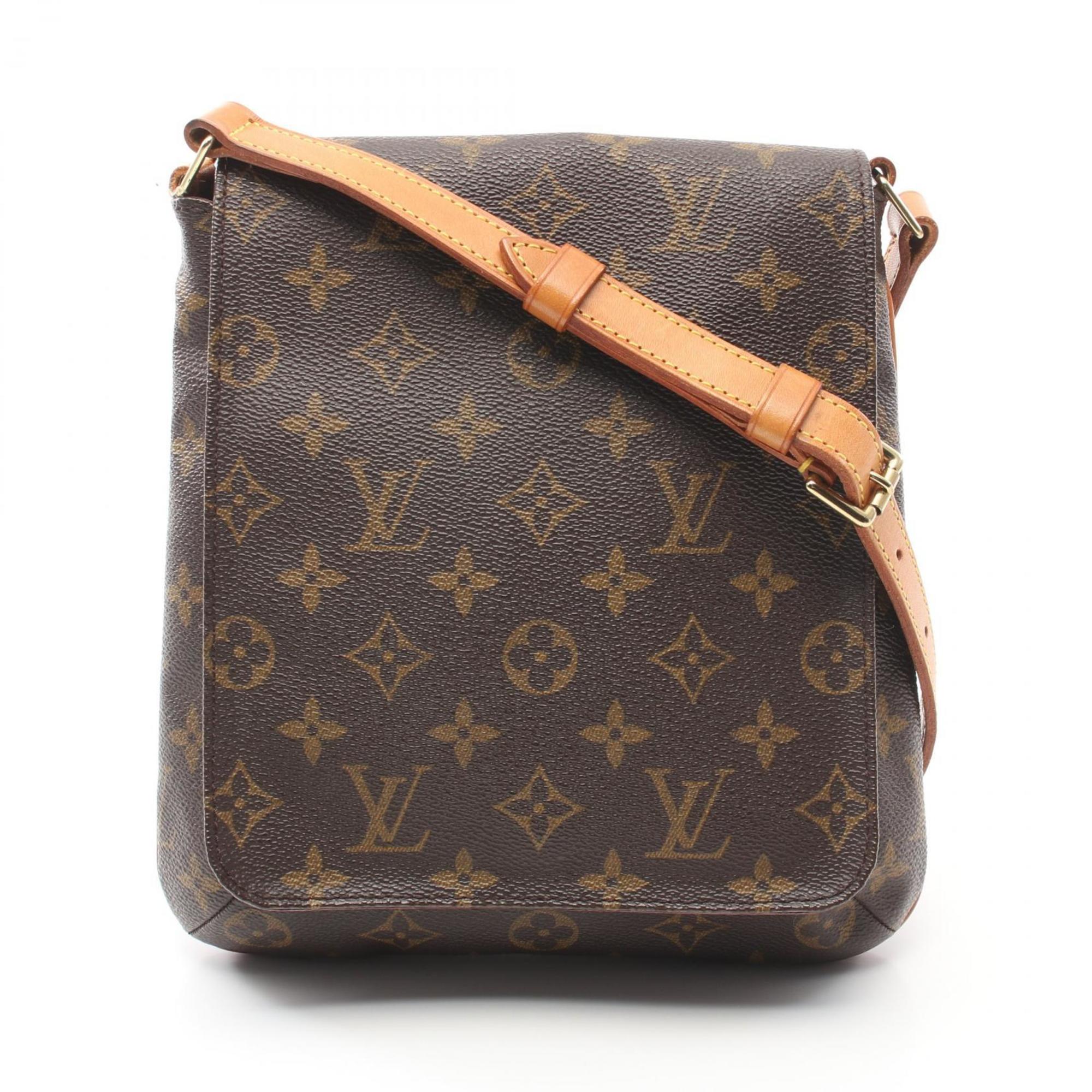 Louis Vuitton Musette Salsa Short Strap Monogram Shoulder Bag, Coated Canvas, Leather, Women's, Brown, M51258