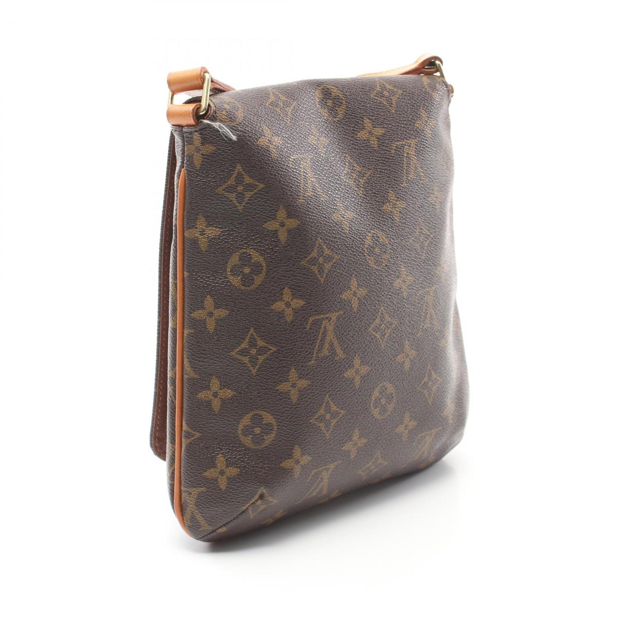 Louis Vuitton Musette Salsa Short Strap Monogram Shoulder Bag, Coated Canvas, Leather, Women's, Brown, M51258