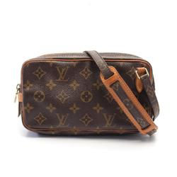 Louis Vuitton LOUIS VUITTON Marly Bandouliere Monogram Shoulder Bag Coated Canvas Leather Women's Brown M51828