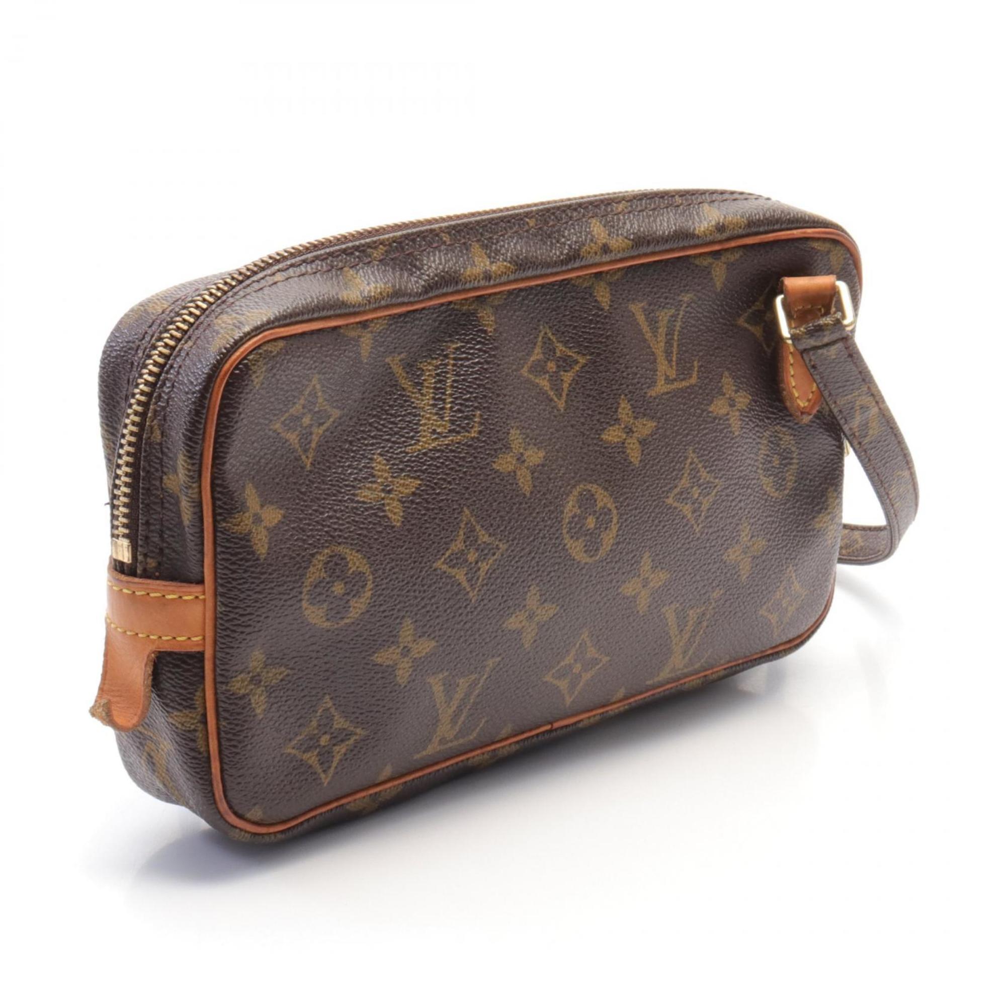 Louis Vuitton LOUIS VUITTON Marly Bandouliere Monogram Shoulder Bag Coated Canvas Leather Women's Brown M51828