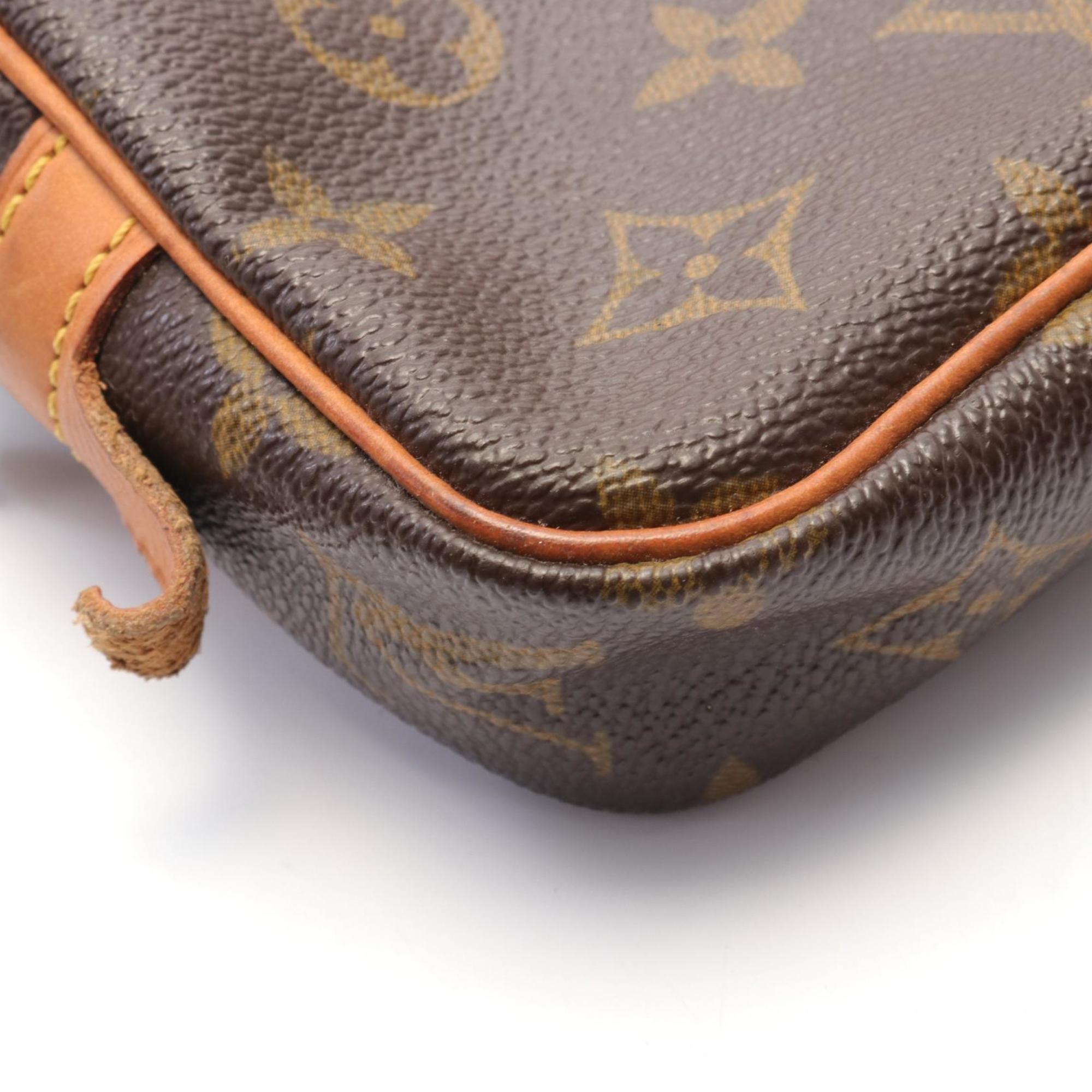 Louis Vuitton LOUIS VUITTON Marly Bandouliere Monogram Shoulder Bag Coated Canvas Leather Women's Brown M51828