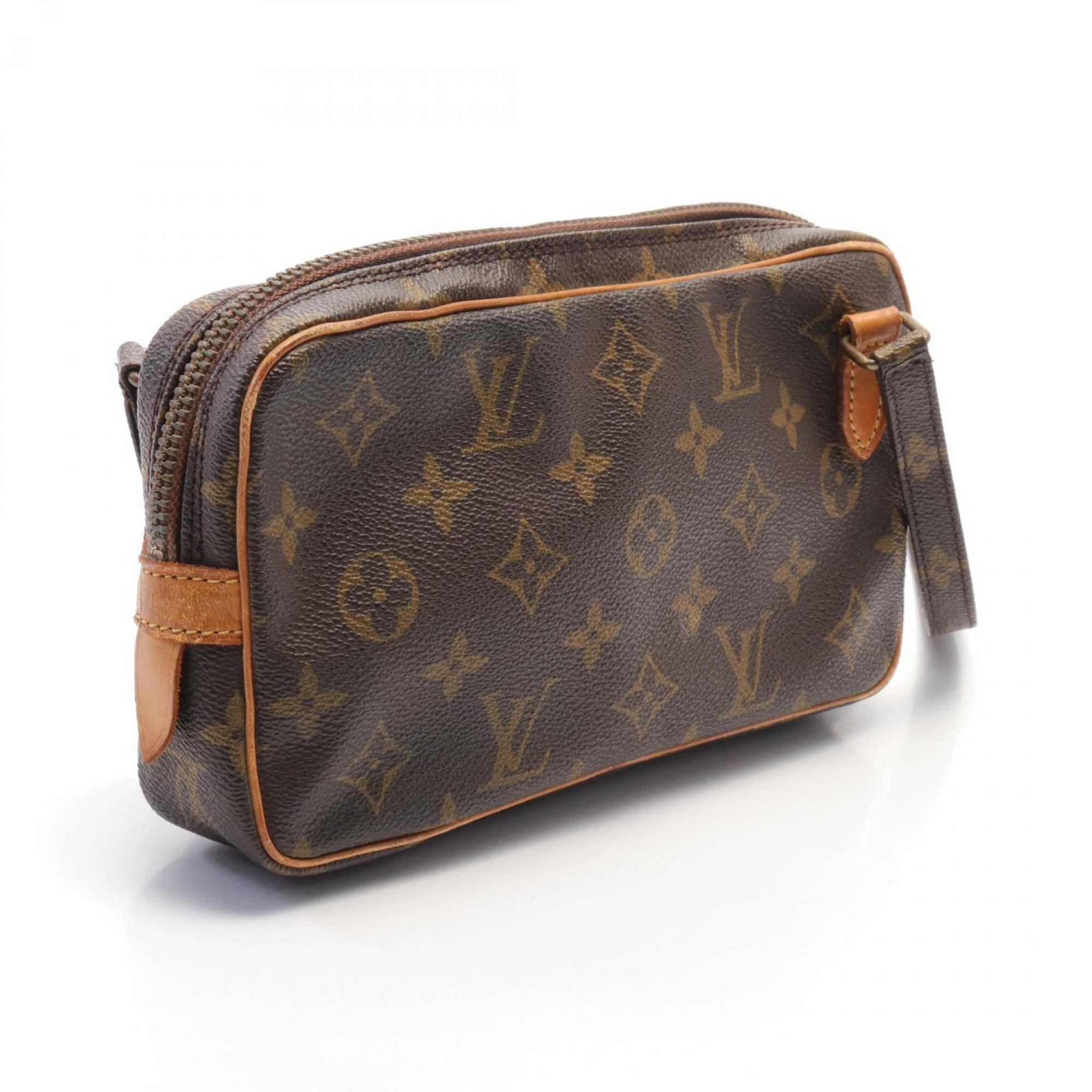 Louis Vuitton LOUIS VUITTON Marly Bandouliere Shoulder Bag Coated Canvas Leather Monogram Women's Brown M51828