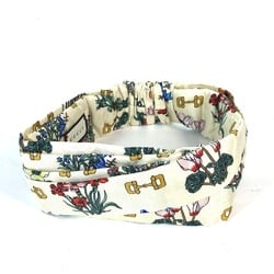 GUCCI Gucci Headband Hair Silk Women's White