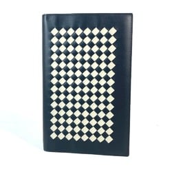 BOTTEGA VENETA Bottega Veneta Intrecciato Stationery Notebook Memo Pad Leather Women's Black