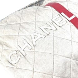 CHANEL Quilted LA CC Coco Mark Chain Bag Shoulder Canvas Women's White