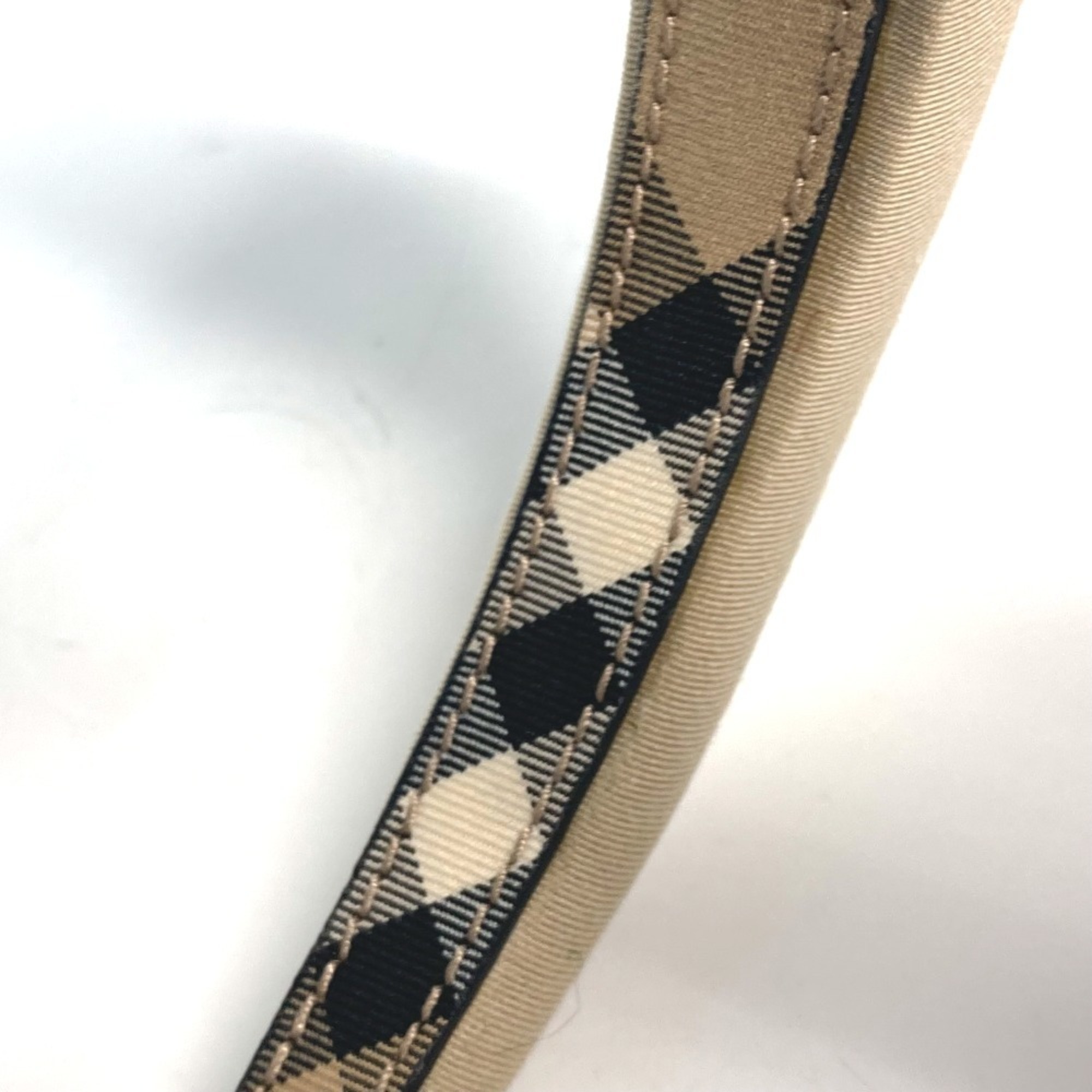 BURBERRY Burberry Checked Pattern on the Inside TB Hair Headband Hairband Canvas Women's Beige