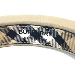 BURBERRY Burberry Checked Pattern on the Inside TB Hair Headband Hairband Canvas Women's Beige