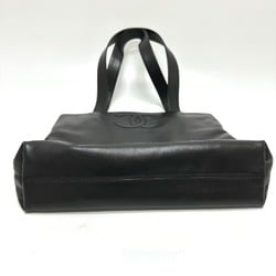 CHANEL Coco Mark Shoulder Bag Tote Lambskin Women's Black