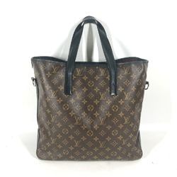 LOUIS VUITTON M56708 Monogram Macassar Divis Bag Shoulder Tote Canvas Men's Brown