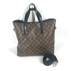 LOUIS VUITTON M56708 Monogram Macassar Divis Bag Shoulder Tote Canvas Men's Brown