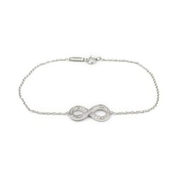 Tiffany & Co. Diamond Infinity Bracelet, Pt950 Platinum, Diamond, Women's, Clear