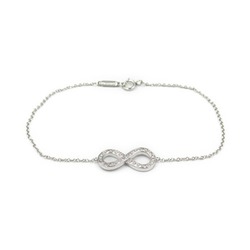 Tiffany & Co. Diamond Infinity Bracelet, Pt950 Platinum, Diamond, Women's, Clear